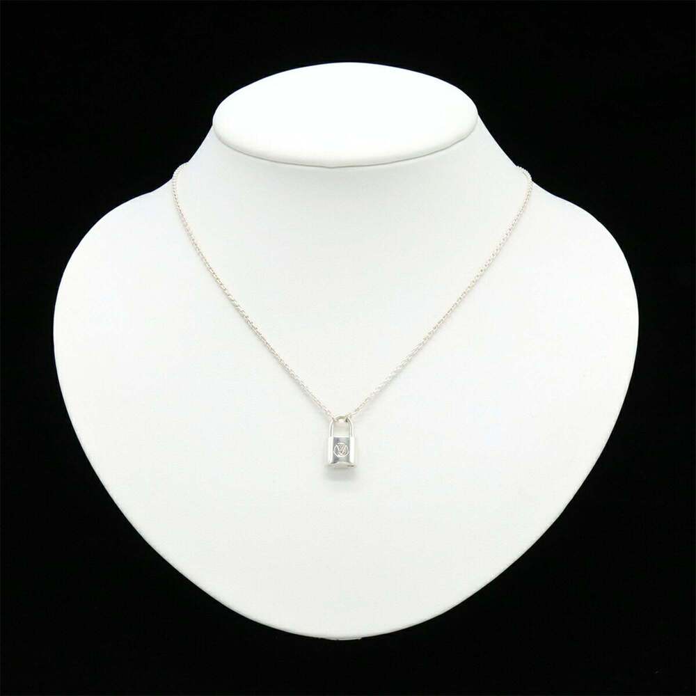 LOUIS VUITTON Silver Lockit Necklace - Picture 7 of 7